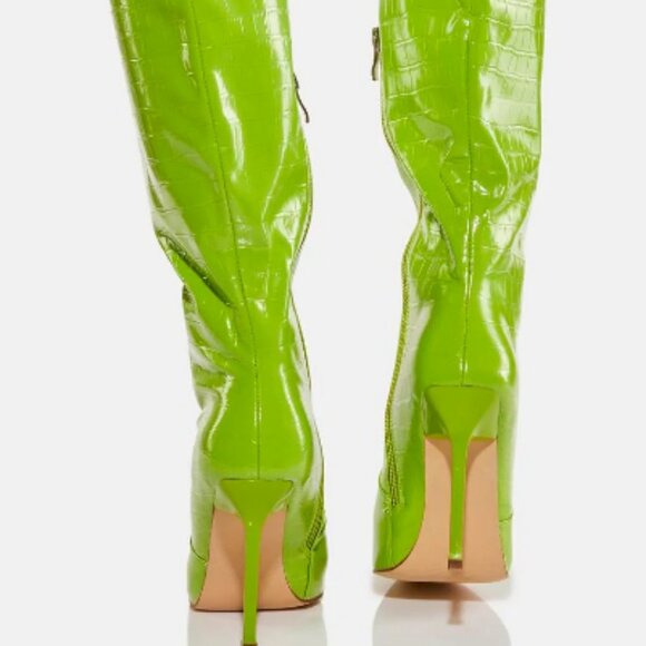 Green Simmi Normen Knee High Boots  ( BRAND NEW !!!! ) - Picture 2 of 8
